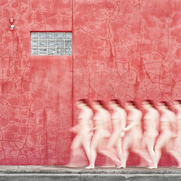 Nude 3 and Red Wall by Martin Holmes. Holmes is a photographer based in Houston, TX, and is represented by contemporary fine art photography gallery Foto Relevance.